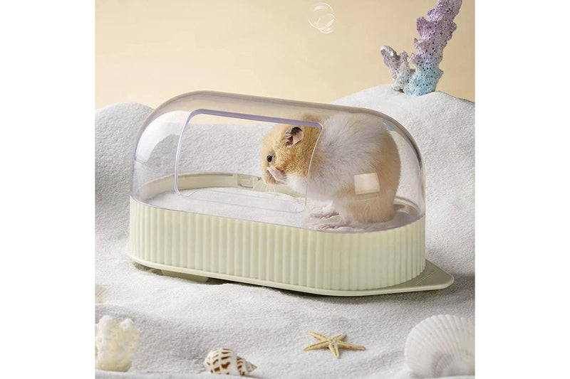 MEWOOFUN Hamster Sand Bath and Bowl Set - Yellow