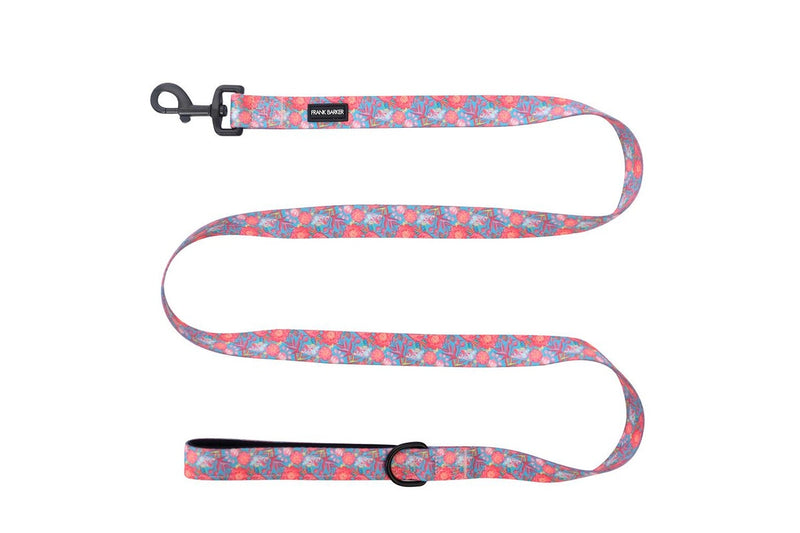 Frank Barker Floral 163x2.5cm Padded Adjustable Dog Lead Leash Pet Strap M-L