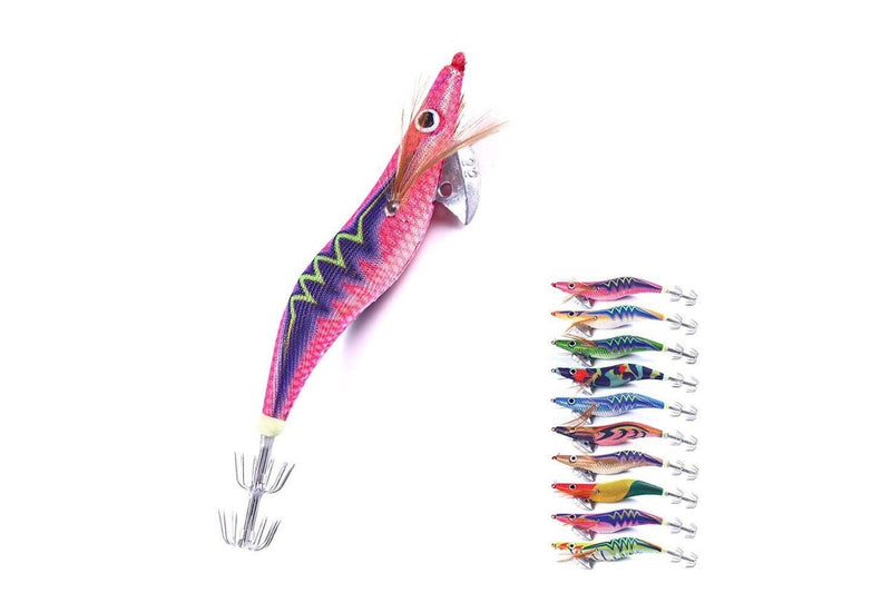 14cm 20g Night Light Wood Shrimp Squid Hook Luya Bait