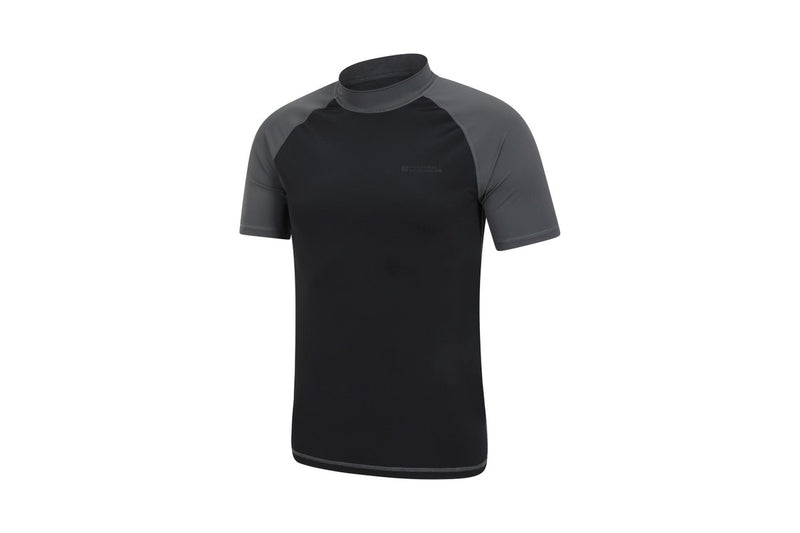 Mountain Warehouse Mens Rash Guard (Pack of 2) (Black) (L)