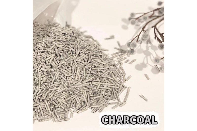 Charcoal 16Kg Biodegradable Flushable Clumping Cat Tofu Eco Litter - One Size