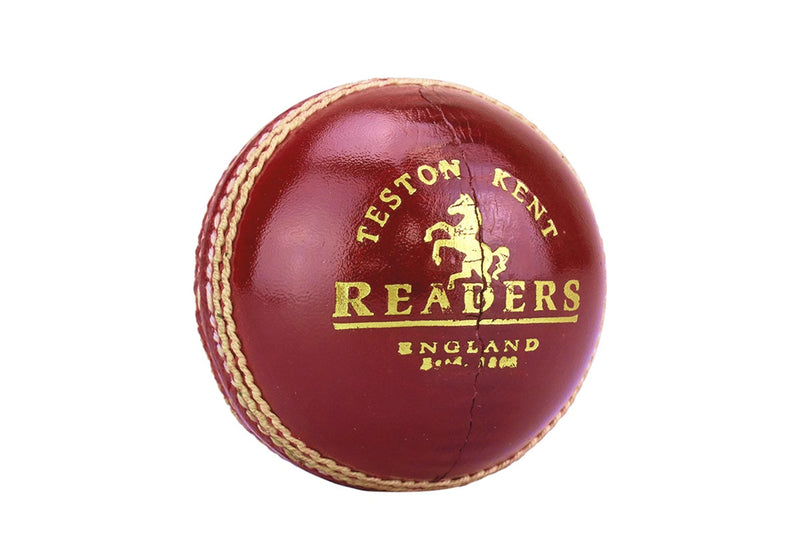 Readers County Match A Leather Cricket Ball (Red) (One Size)