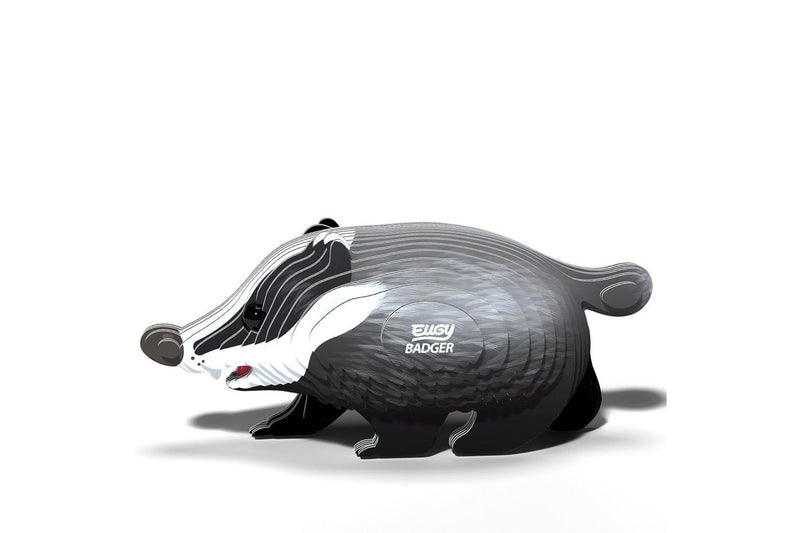 Eugy: Badger - 3D Cardboard Model