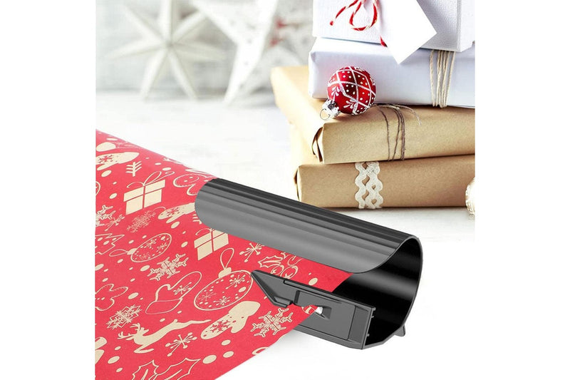 Wrapping Paper Cutter with Replacement Blade Christmas Wrap Roll Cutting Tool