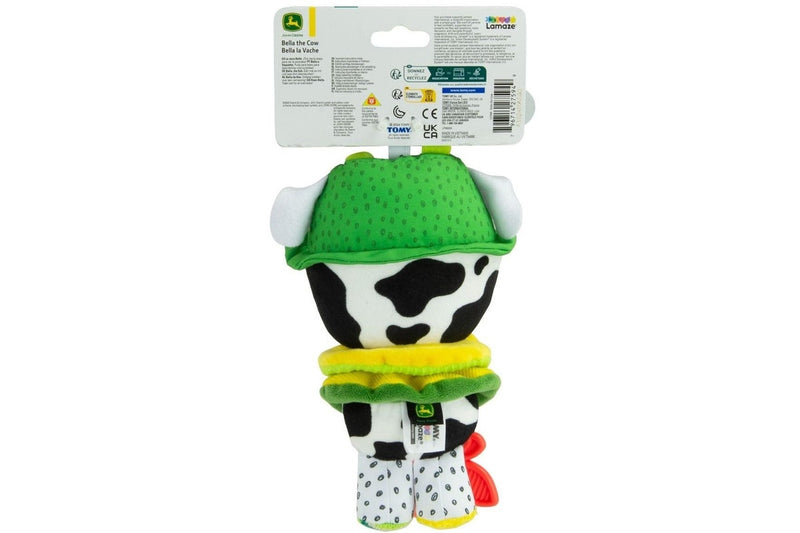 Lamaze & John Deere: Bella the Cow Clip & Go Activity Toy