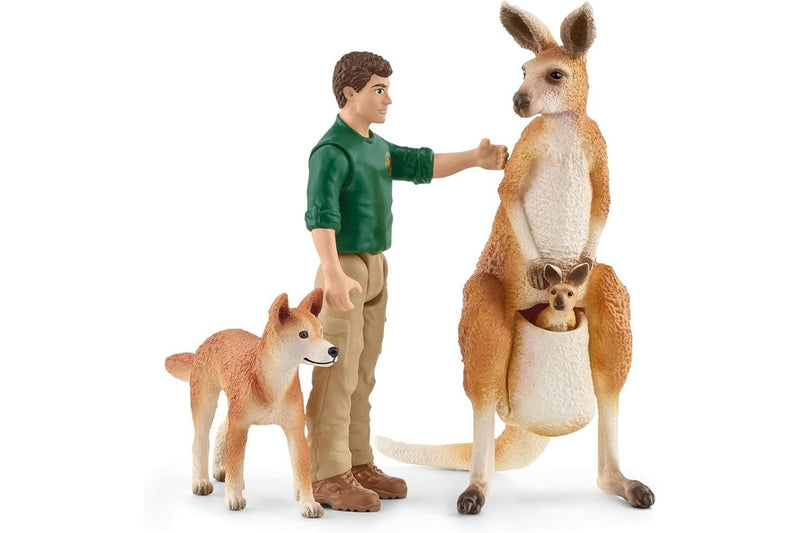 9pc Schleich Outback Adventures Animal Action Figure Kids Toy Fun Play Set 3+