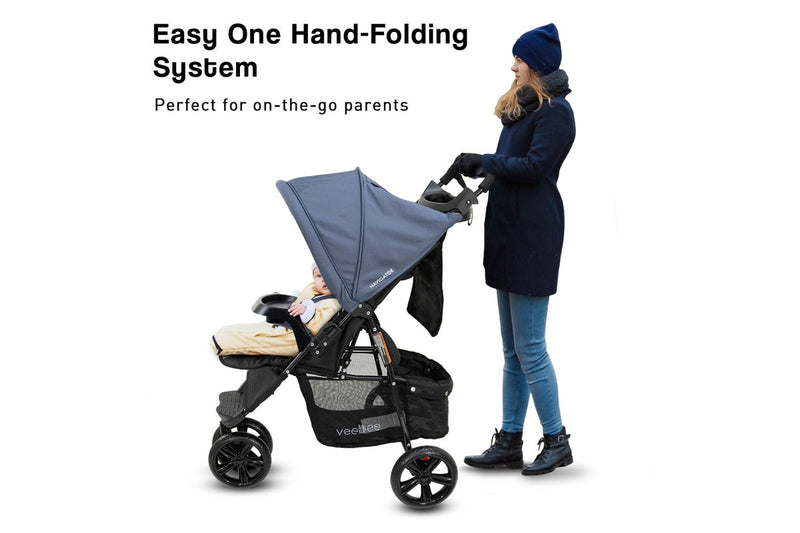 Veebee 3-Wheel Navigator Stroller - Glacier