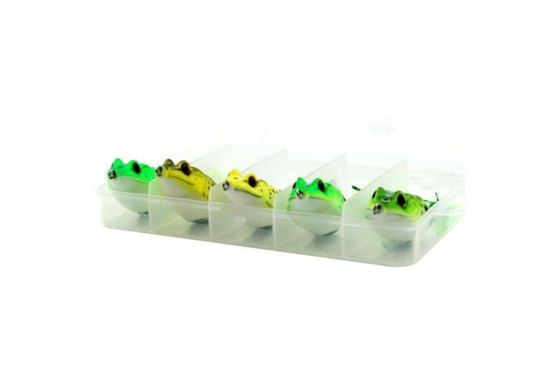 5 Soft Water Hit Frog Lures With Box