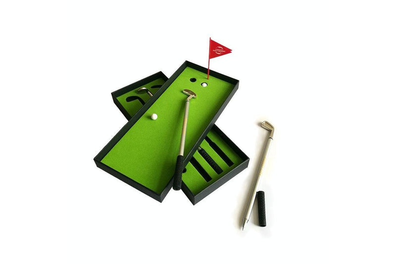 Golf Mini Putting Mat Court Push Rod Trainer - Size 24.5X10.5X3.5Cm