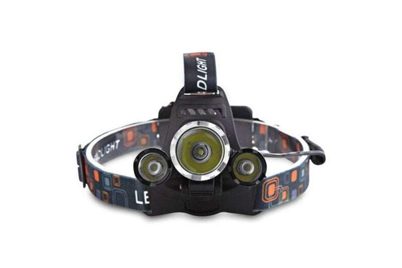 Aluminium Alloy 3 Led Head Lamp Highlight Adjustable Rechargeable 4 Mode Black 1T62xpeóæì - Standard