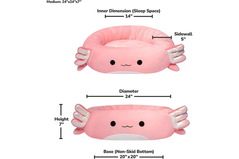 Squishmallows: Archie the Axolotl Pet Bed - 24" Med