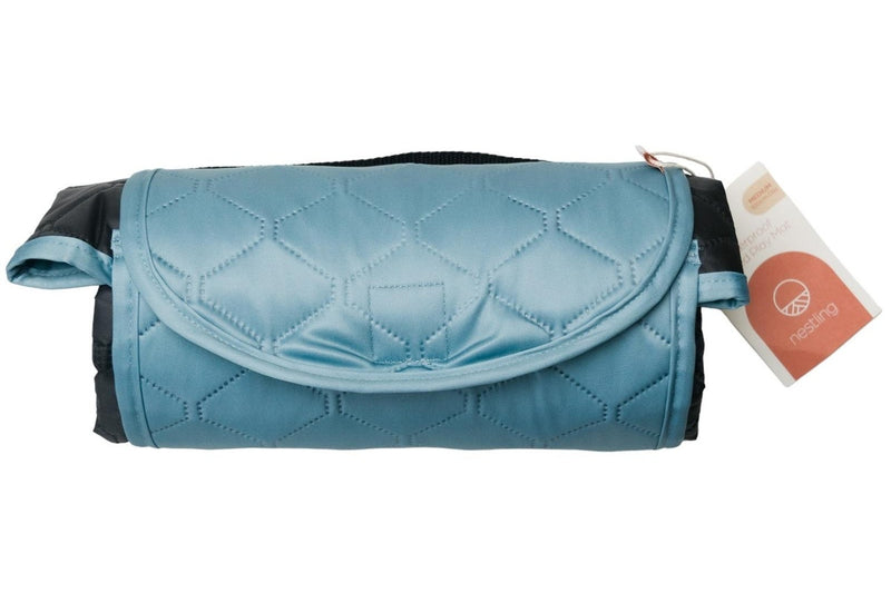 Nestling: Medium Waterproof Quilted Play Mat - Denim