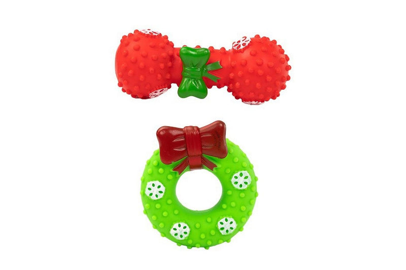 Christmas Squeaky Toy for Pet Dog Chew Toy Set Style 1