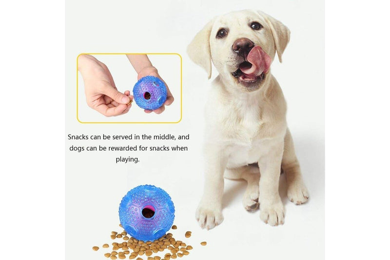 Durable Non-toxic Rubber Teeth Cleaning Food Dispensing Treat Ball For Small Medium Large Dogs