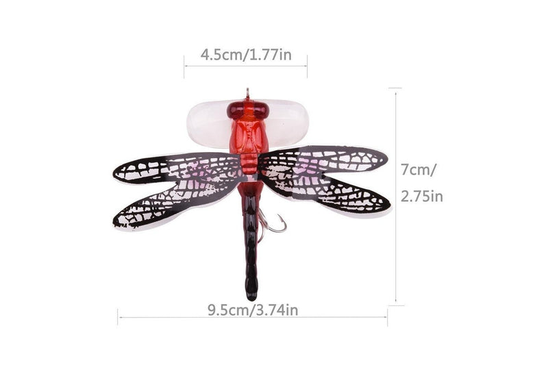 7cm/6g Bionic Dragonfly Flying Fishing Bait