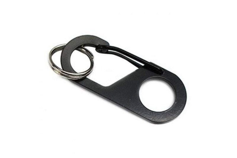 Carabiners Outdoor Stainless Steel Black - Black