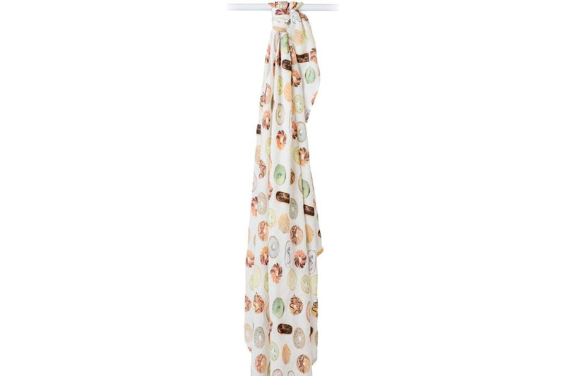 Lulujo: Muslin Bamboo Swaddle - Donuts