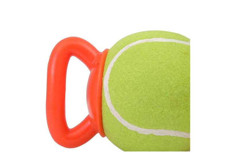 M-Pets 18cm Baggy Ball Pet Dog Catch Interactive Fun Play Fetch Toy Green Orange