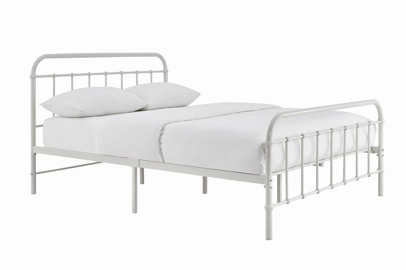 Ovela: Florence Metal Bed Frame - White (Double)