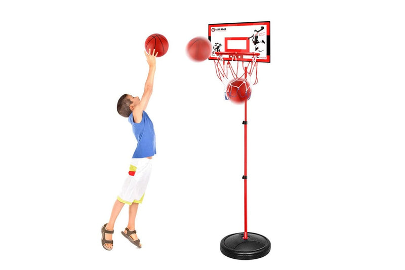 Portable Basketball Hoop Stand System Set Net Adjustable Height