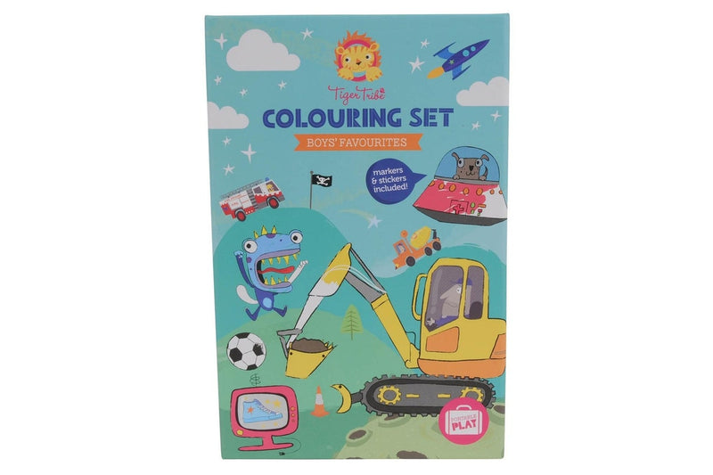 Tiger Tribe: Colouring Set - Boys Favourites