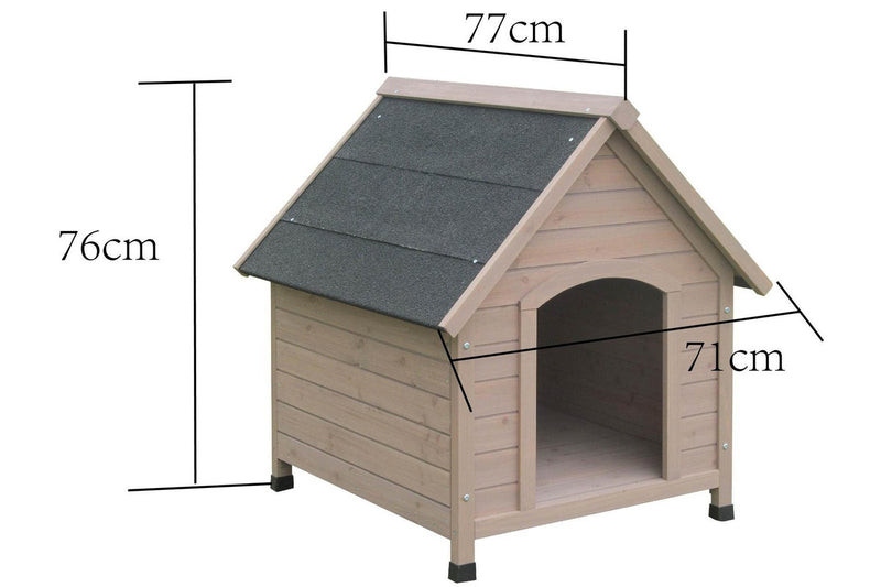 Solid Wood Outdoor Dog House Kennel - Small