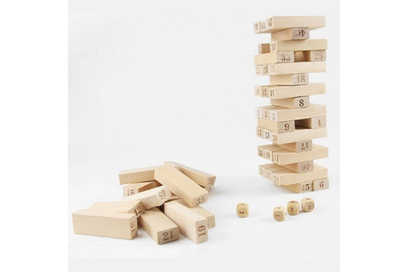 Tower Stacking Game Wooden