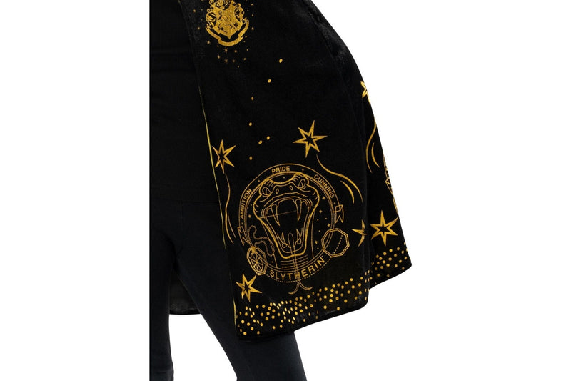 Harry Potter: Hogwarts Hooded Robe - Black & Gold (Size: 9+)