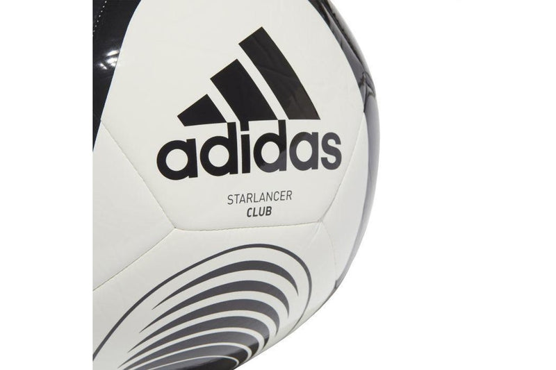 Adidas Starlancer Club Football Soccer Ball - White / Black - Size 5