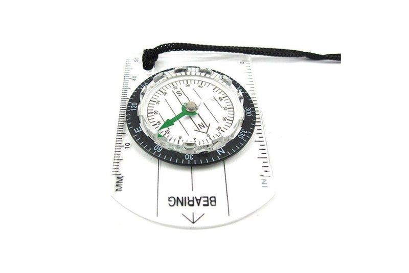 4Pcs Transparent Plastic Compass Proportional Footprint Travel Outdoor Camping Hiking Military Tools Bussola Compasso Kompas - Standard