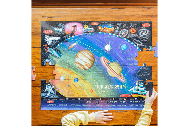 eeBoo: Solar System & Beyond - 48-Piece Giant Puzzle