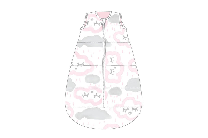 Baby Studio: Cotton Studio Bag 1.0 Tog - Clouds Pink (6-18 Months)