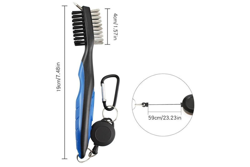 Golf Club Brush Ball Slot Cleaning Brush Set