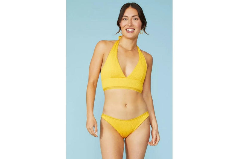 Mantaray Womens/Ladies Textured Bikini Bottoms (Mustard) (12 UK)