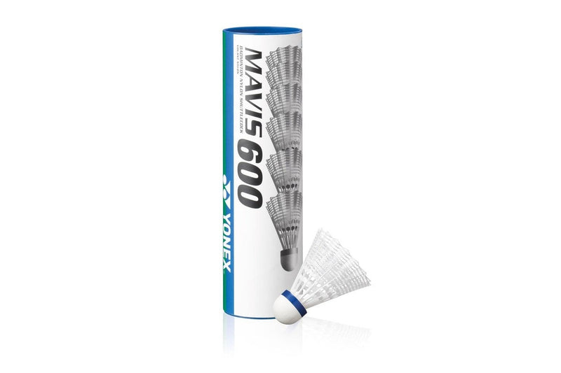 Yonex Mavis 600 Shuttlecock (Pack of 6) (White) (One Size)