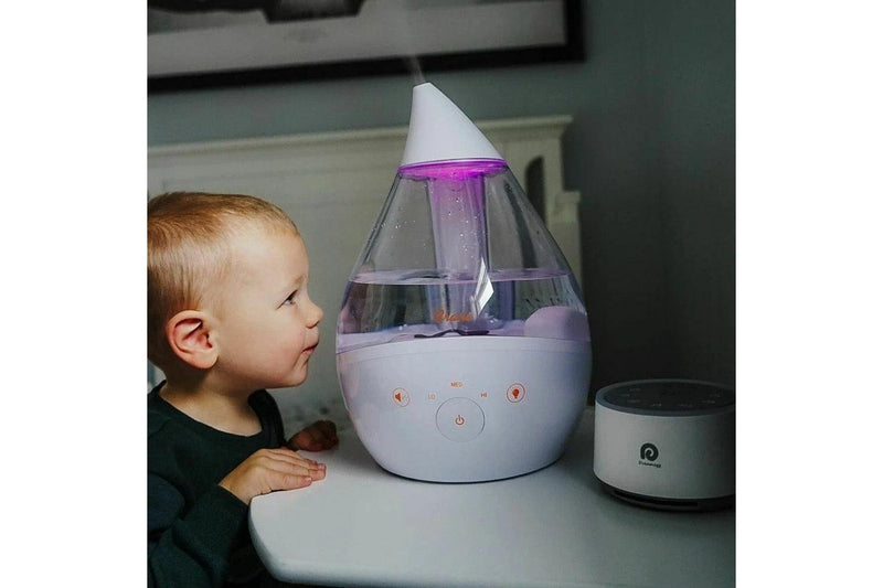 Crane: 4 in 1 Top Fill Drop Humidifier with Sound Machine - Sage