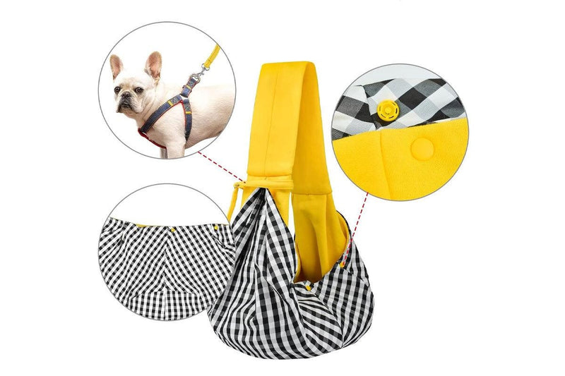 Zoomies Dog and Cat Sling Carrier - Yellow