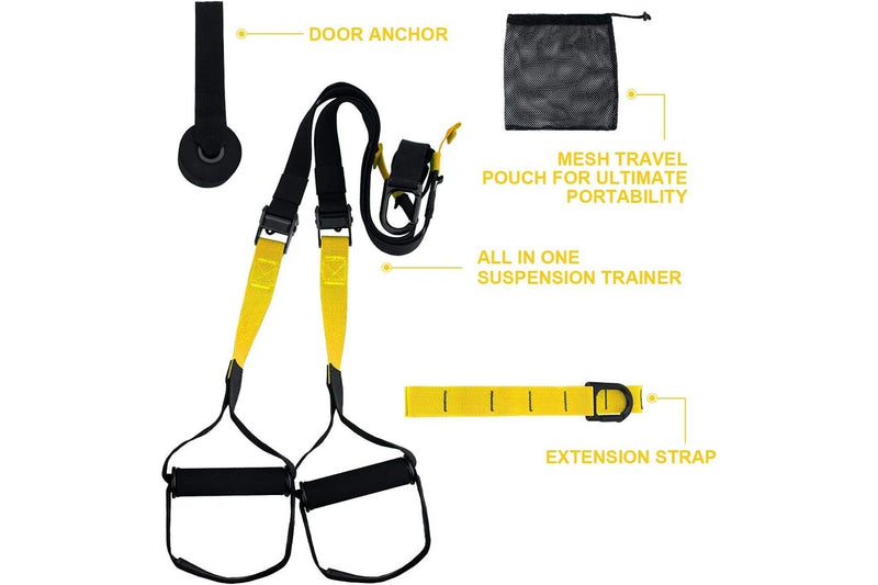 Adjustable Suspension Trainer Kit for Full-Body Workouts