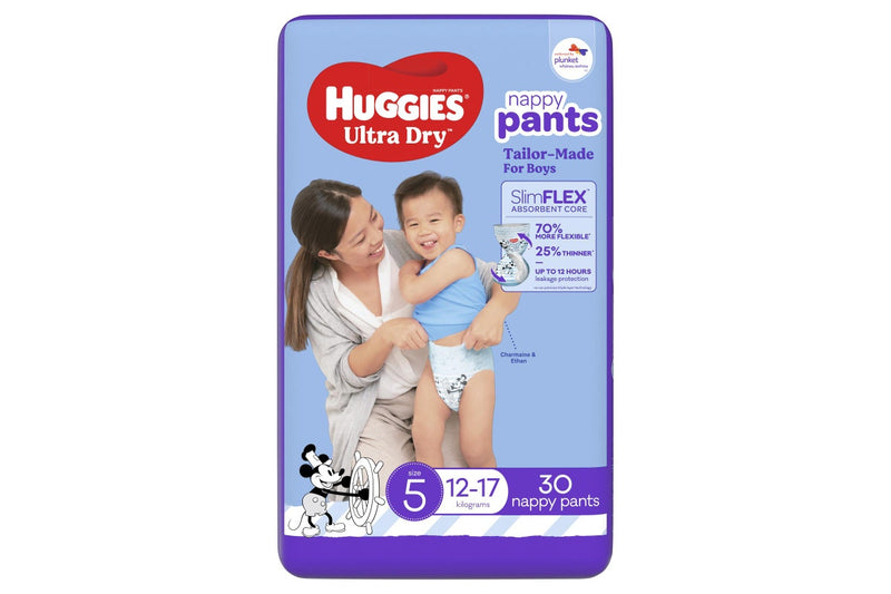 Huggies Ultra Dry Walker Boy Pants - Size 5