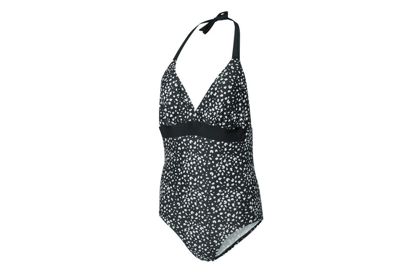 Regatta Womens/Ladies Flavia II Polka Dot One Piece Swimsuit (Black/White) (10 UK)