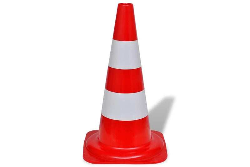 10 Reflective Traffic Cones Red And White 50 Cm Oaonon
