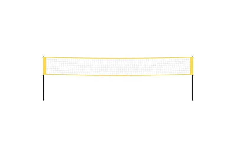 Badminton Net Yellow And Black 600X155 Cm Pe Fabric - One Size