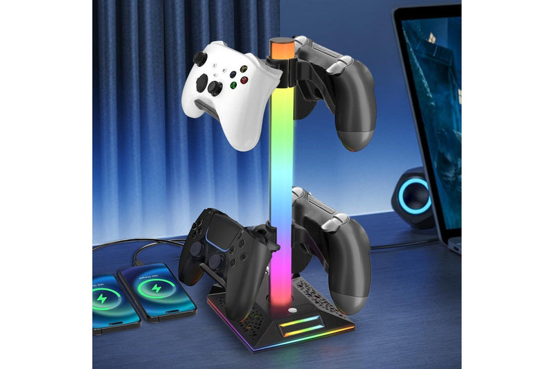 Gaming RGB Controller and Headset Stand - NZ Stock