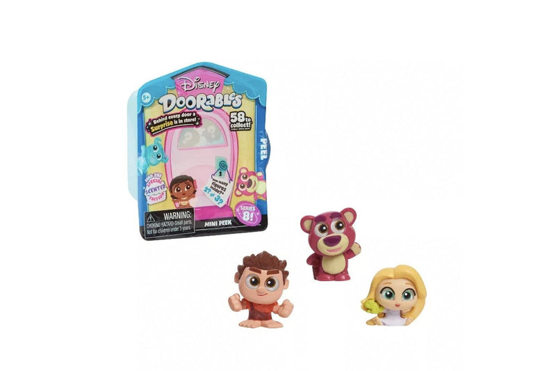 2PK Disney Doorables Collectible Mini Peek Figures S8 Surpise Toy Assorted 5+