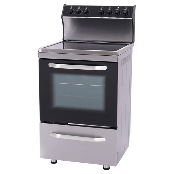 Vogue Freestanding Oven 60cm with Ceramic Cooktop - Top Control - SS