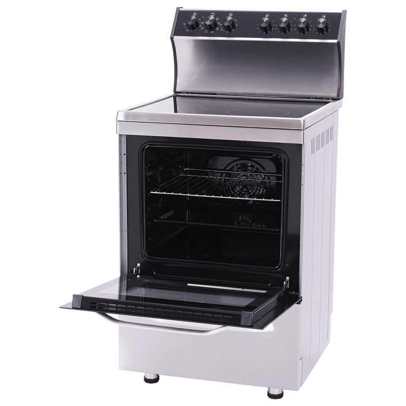 Vogue Freestanding Oven 60cm with Ceramic Cooktop - Top Control - SS