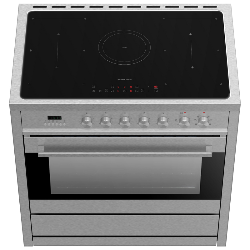 Vogue Freestanding Oven 90cm with Induction Cooktop - SS
