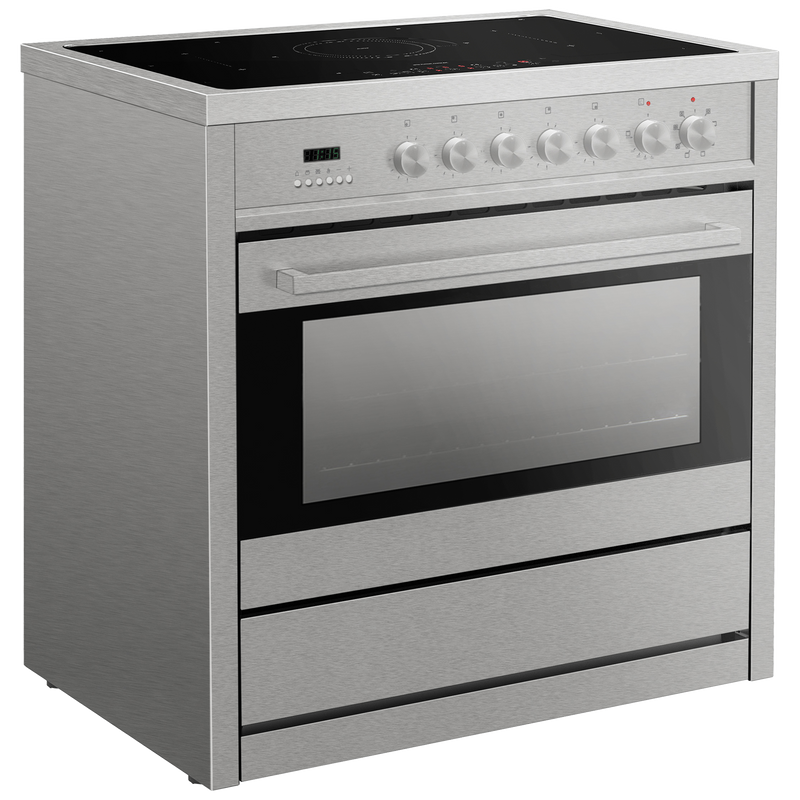 Vogue Freestanding Oven 90cm with Induction Cooktop - SS