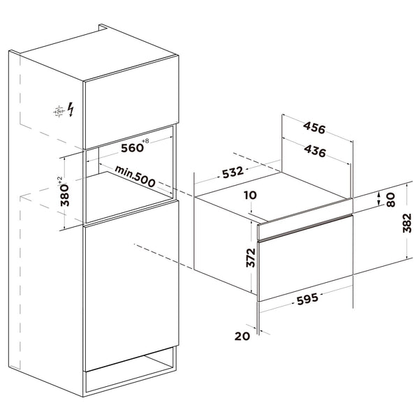 34L Built-In Microwave Oven - Black