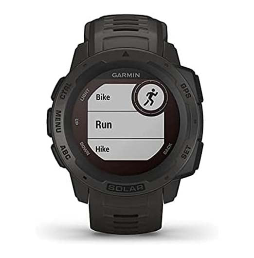 Garmin Instinct Solar Rugged Outdoor Smartwatch, Health Monitoring and Signature Series Cloth